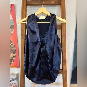 Anthropologie Sateen Tank w Tie
